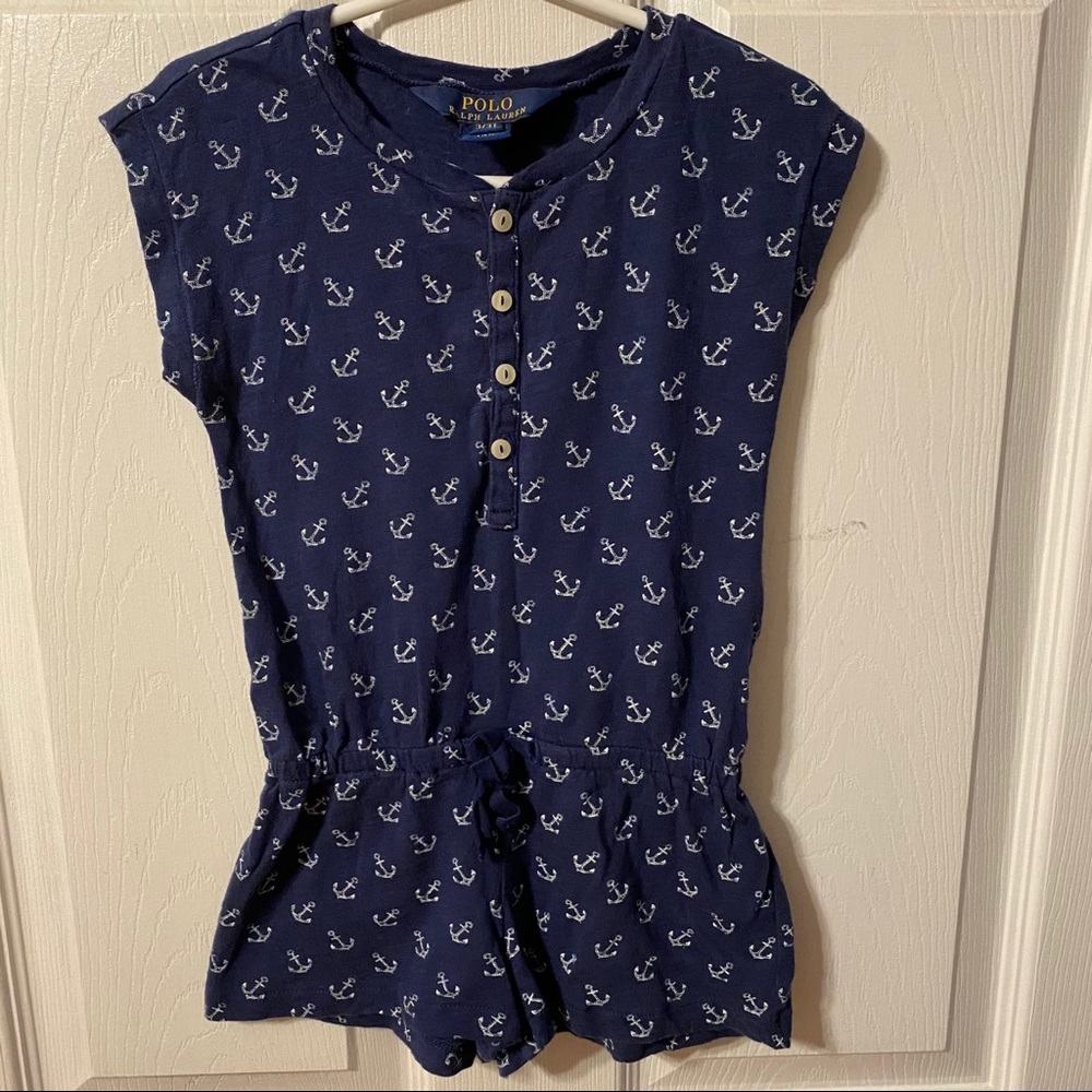 Polo Ralph Lauren Nautical Girls Romper 3/3T
